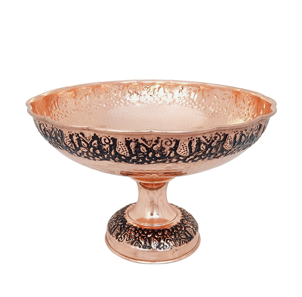 آجیل خوری مسی مدل لب چین کد ZH320.2