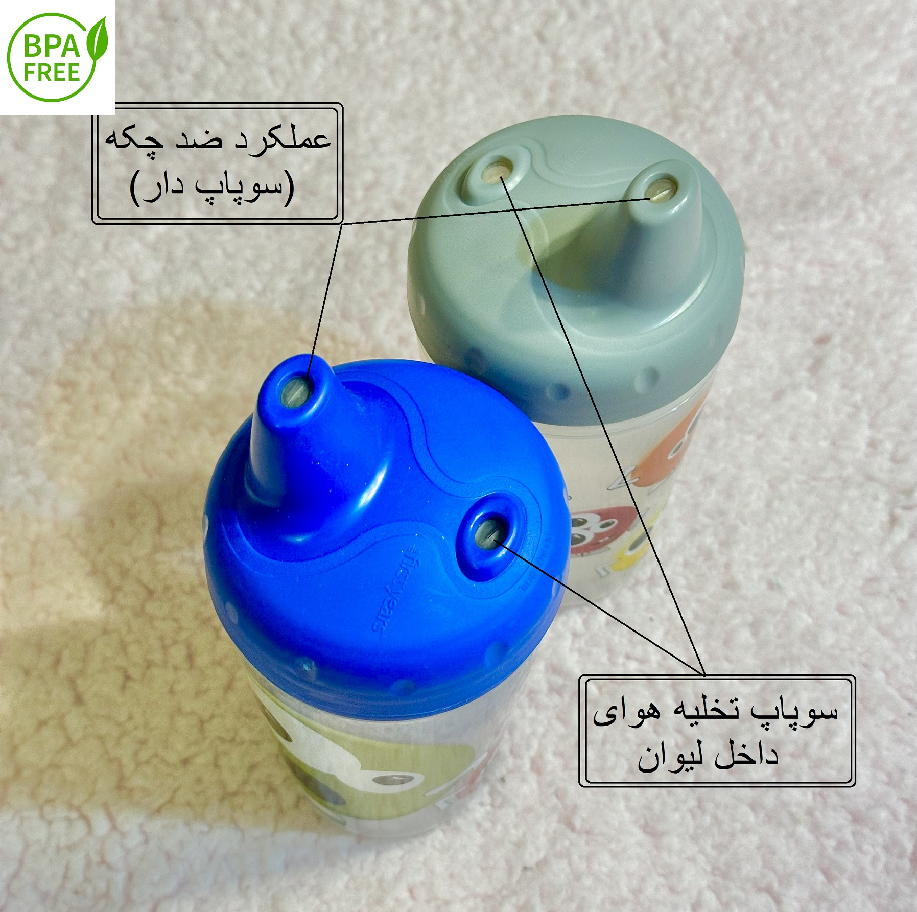 آبمیوهخوری فرست یرز مدل شکلک ها ظرفیت 266 میلی لیتر بسته 2 عددی