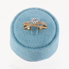 ست حلقه و پشت حلقه زنانه ژوپینگ کد AAE344