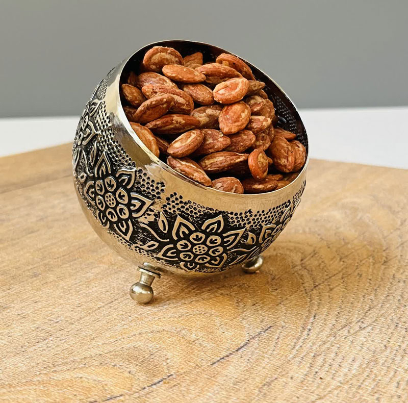 کاسه مسی مدل گوی سه پایه کد ZH245.6