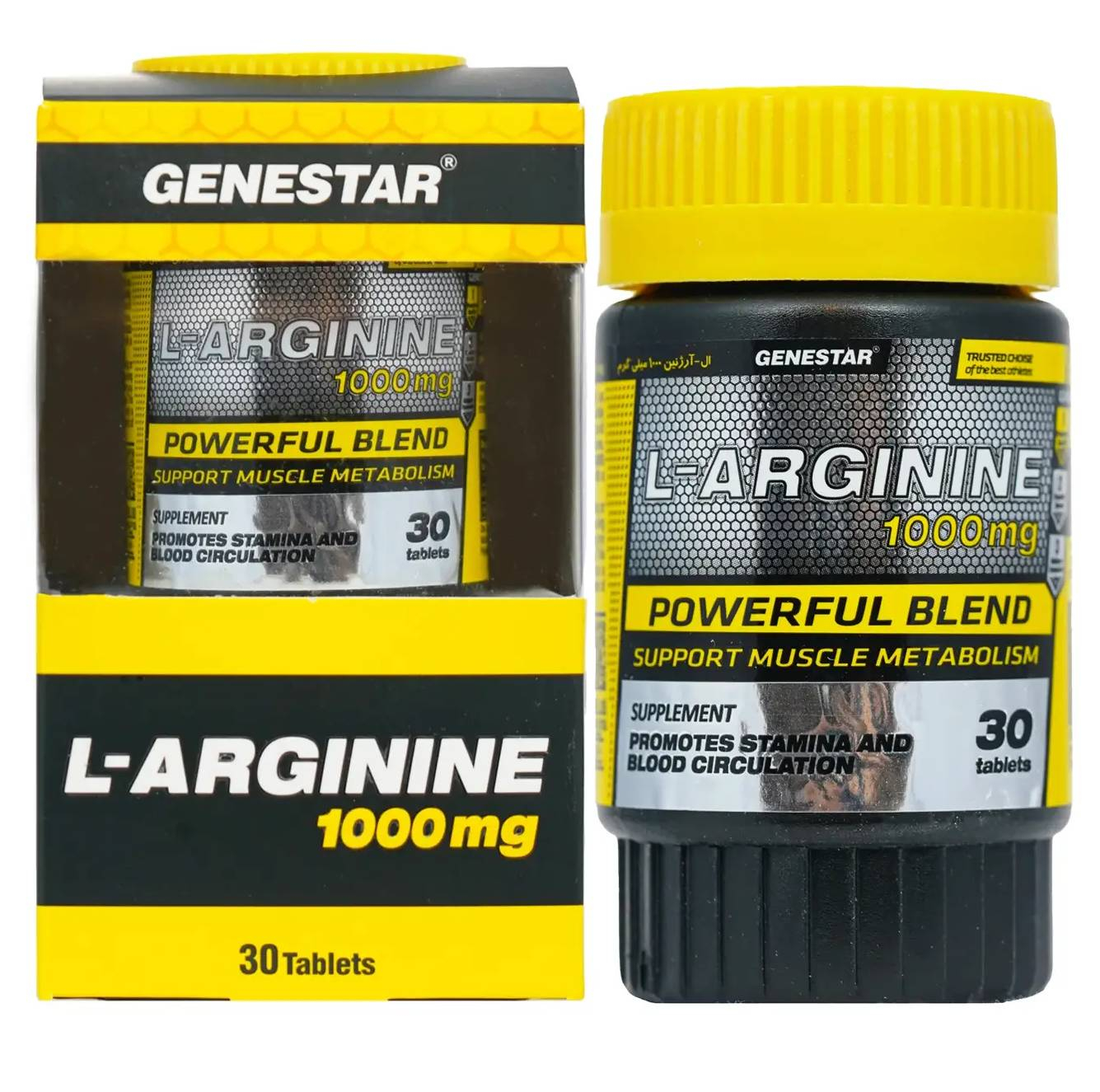 قرص ال آرژنین ژن استار - 1000 میلی گرم  بسته 30 عددی