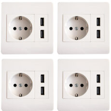 پریز USB مدل تارا بسته 4 عددی