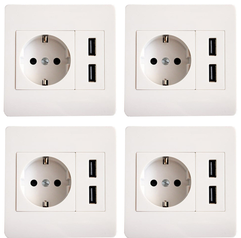 پریز USB مدل تارا بسته 4 عددی