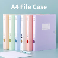 پوشه دکمه‌دار مدل File Case macaron سایز A4