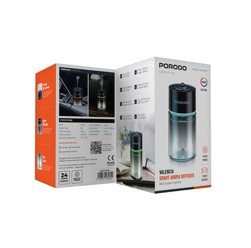 خوشبوکننده خودرو پرودو مدل PDADIFFD3BK با رایحه Ocean حجم 120 میلی‌لیتر