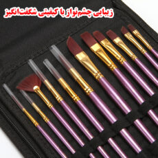 ست قلم مو ژوتینگ کد Professional Violet به همراه پالت مجموعه 13 عددی