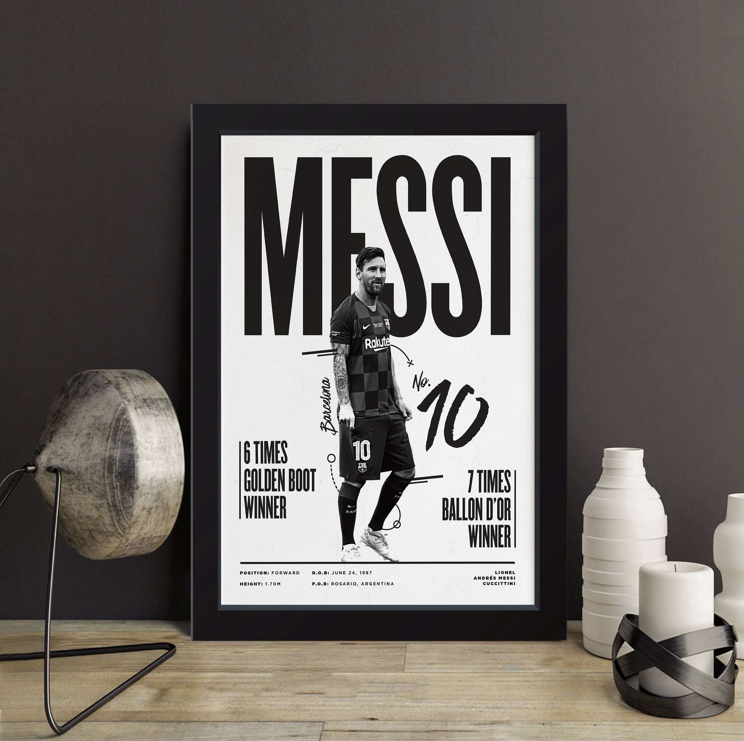 تابلو مدل Leo Messi مسی کدQ4826