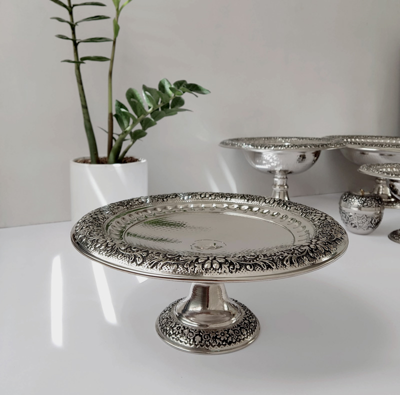 شیرینی خوری مسی مدل ارکیده کد ZH345.12
