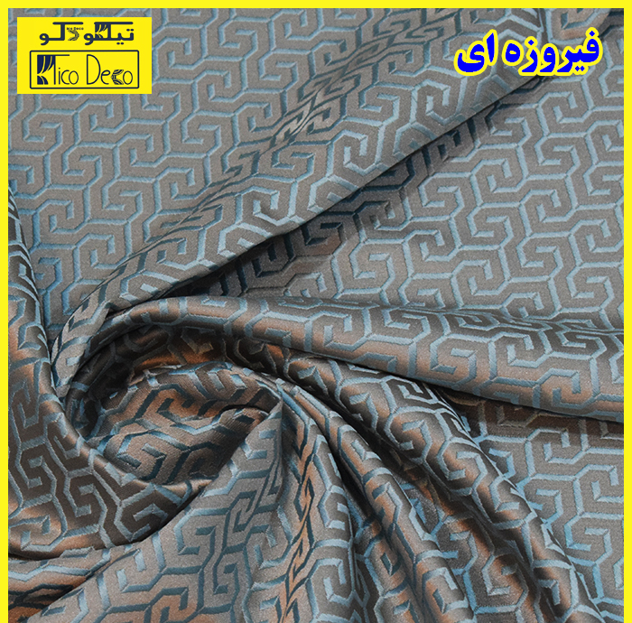 پرده پانچ تیکو دکو مدل ساتن ژاکارت طرحدار ابریشم بافت دار سایز 280x300 سانتیمتر