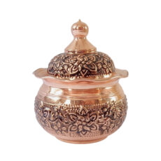 قندان مسی مدل قلم زنی کد ZH445