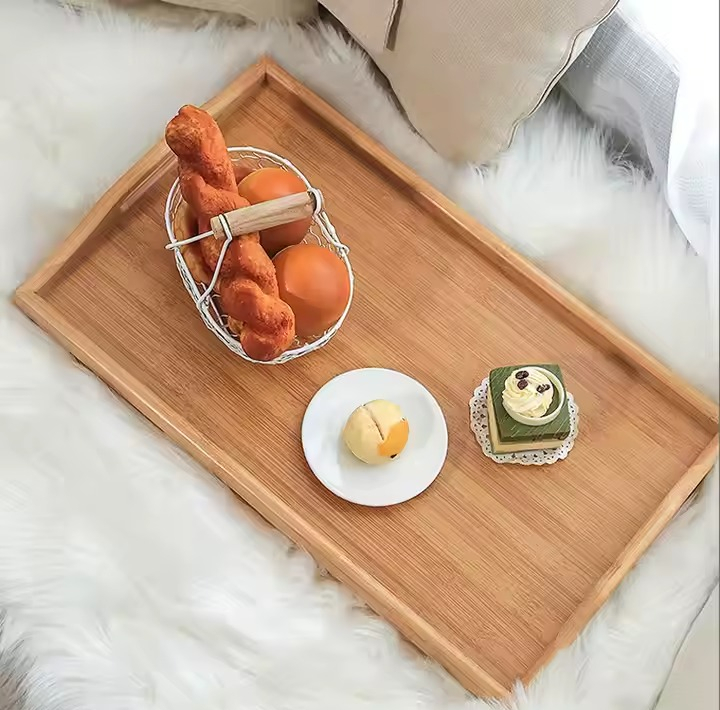 سینی مدل بامبو پایه دار
