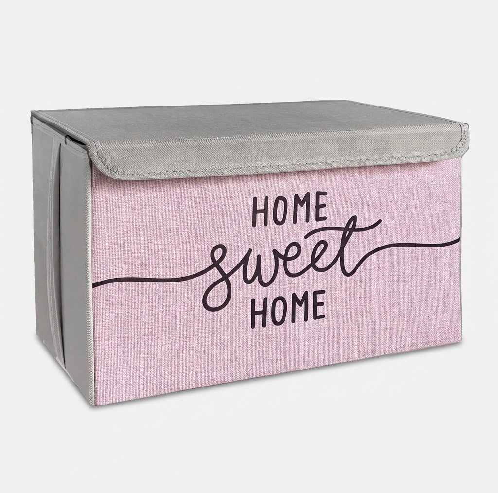 باکس لباس و نظم دهنده طرح لینن مدل HOME SWEET HOME کد S2