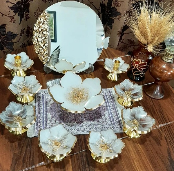قالب رزین اپوکسی مدل هفت سین کد 7008 مجموعه 6 عددی