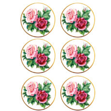 پیش دستی تویگار مدل Rose بسته 6 عددی