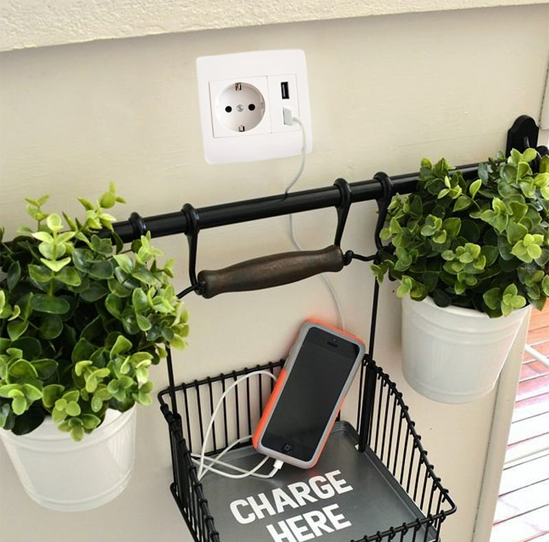 پریز USB مدل تارا بسته 4 عددی