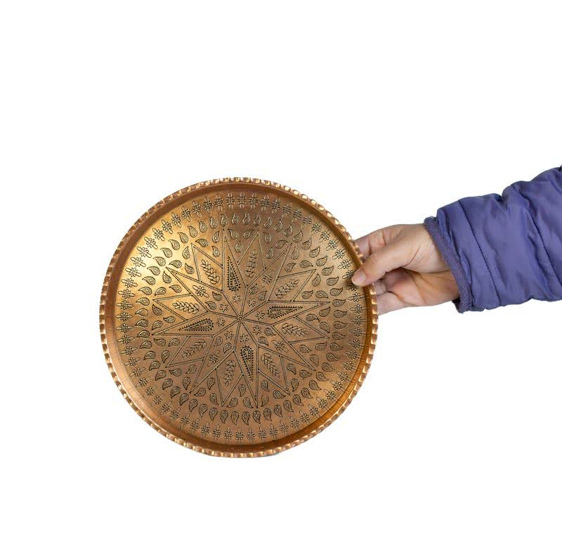 سینی مسی مدل گرد کد za21976925
