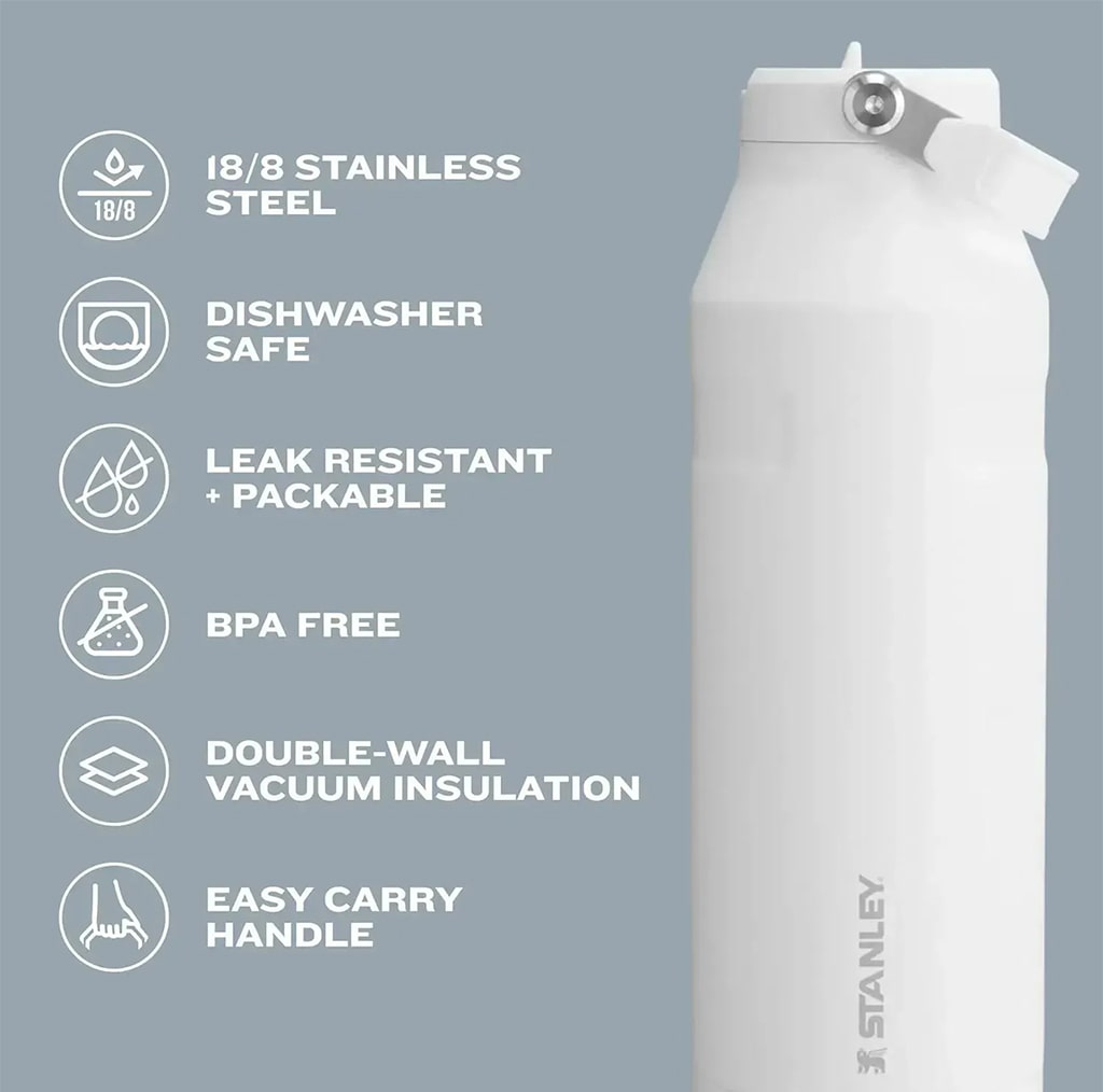 قمقمه استنلی مدل IceFlow Bottle Flip Straw 2.0 گنجایش 1.06 لیتر