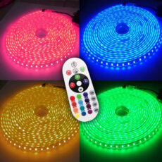 ریسه ال ای دی مدل  شلنگی RGB طول 10 متر به همراه ریموت