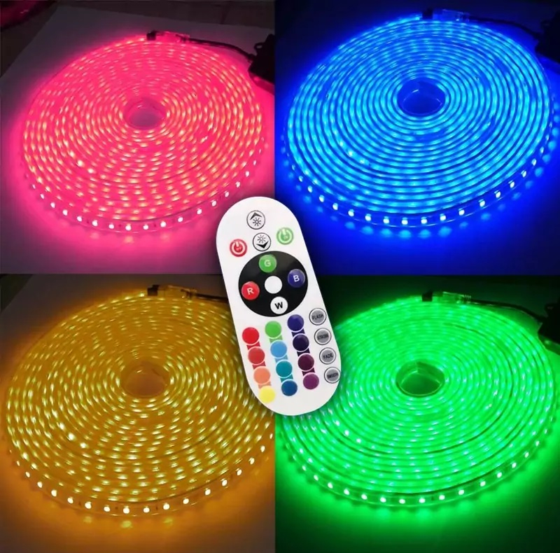 ریسه ال ای دی مدل  شلنگی RGB طول 5 متر به همراه ریموت