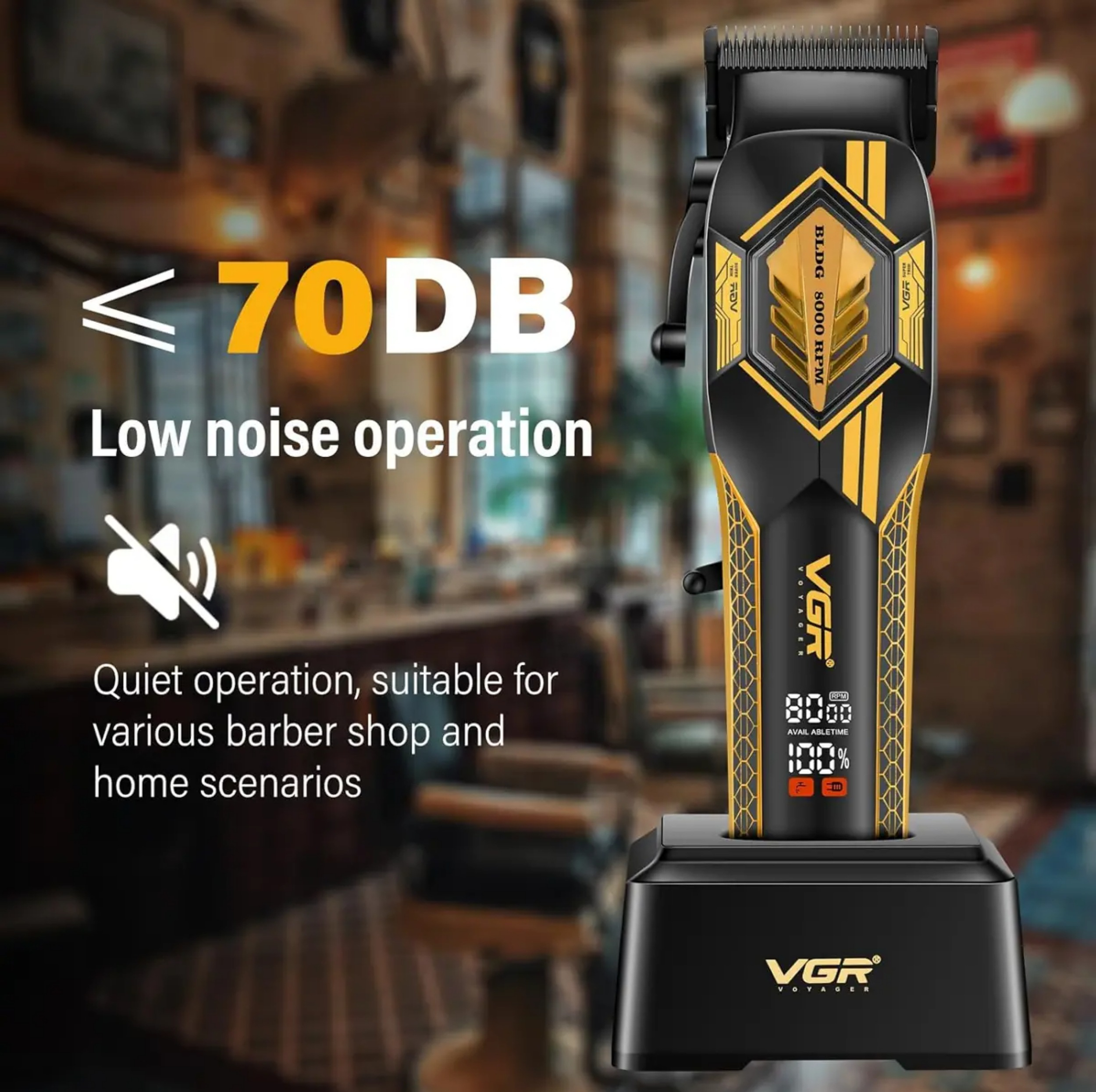 ماشین اصلاح موی سر و صورت شارژی وی جی ار مدل V-119