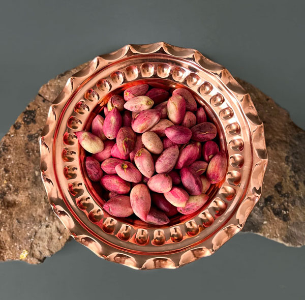 آجیل خوری مسی مدل ارکیده کد ZH345.3