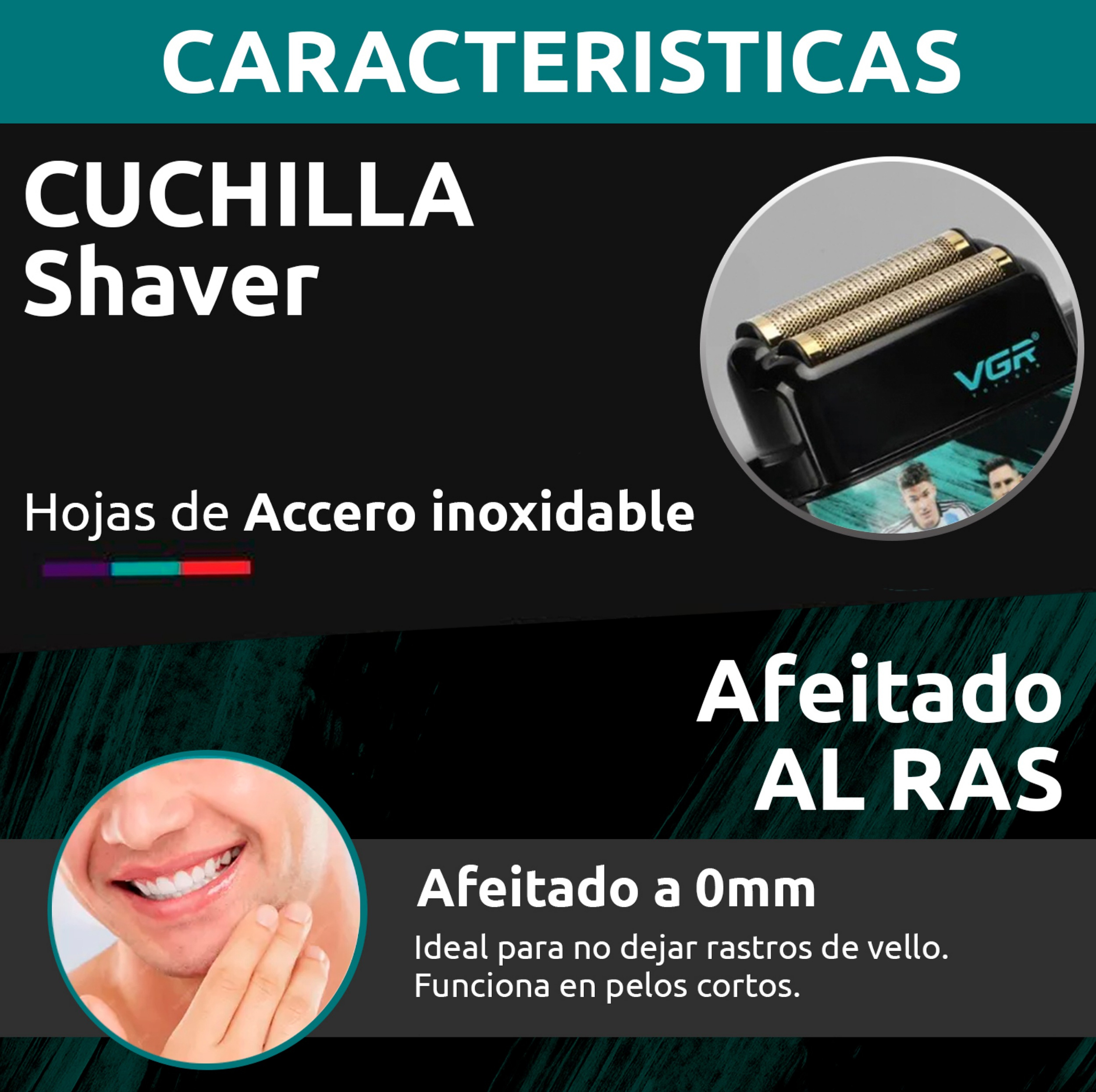 ماشین اصلاح موی صورت شارژی وی جی ار مدل V-309