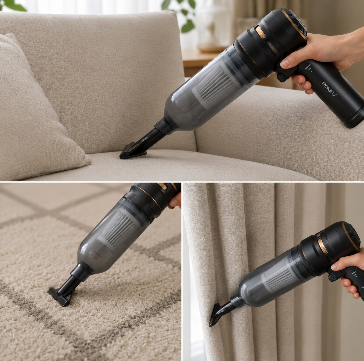 جارو شارژی خودرو رومئو مدل RM-1030