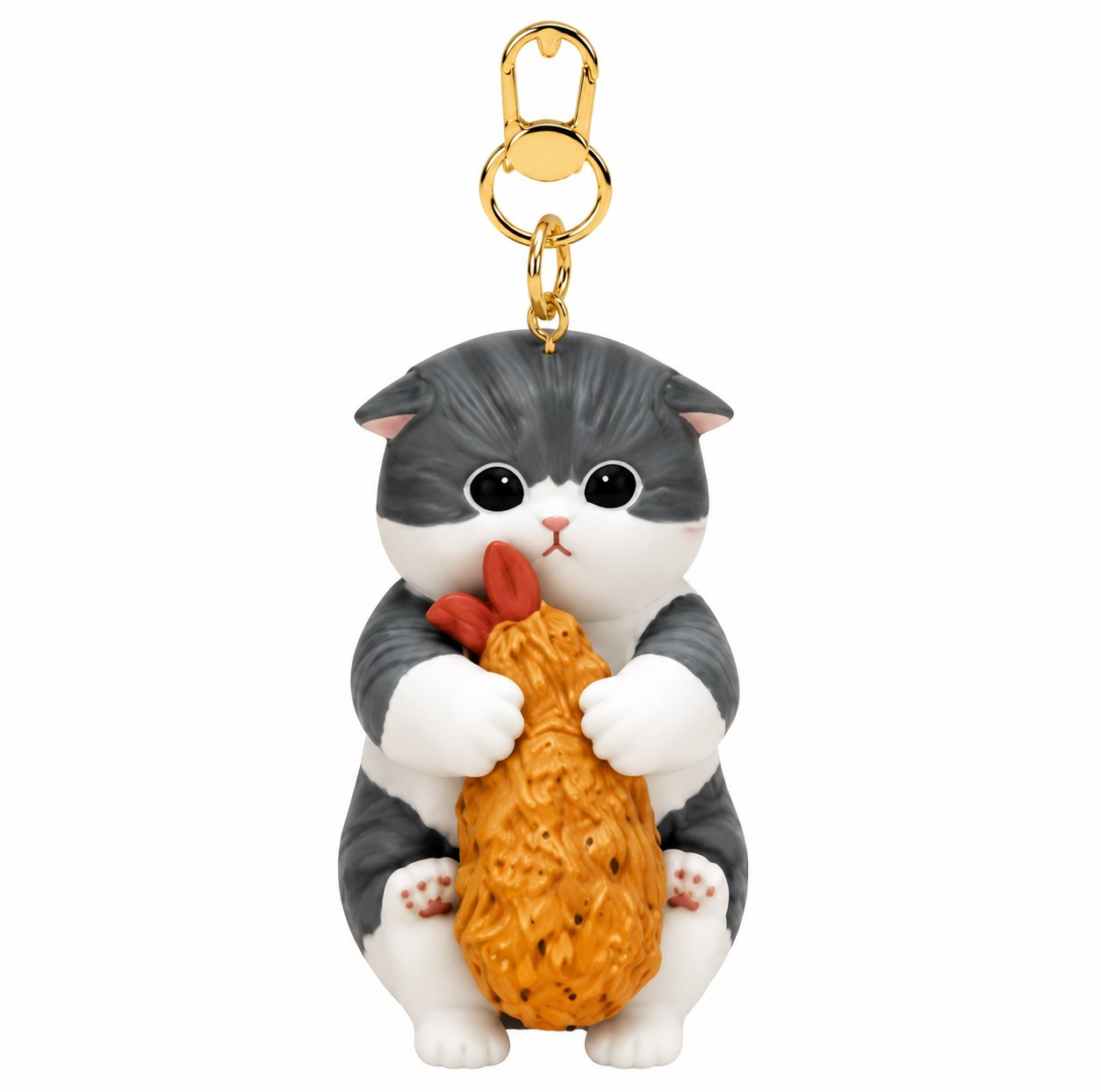 اسباب بازی شانسی مدل جاکلیدی فیگوری موفوسند مدل Shrimp Meow Figure Keychain سری Kitan Club