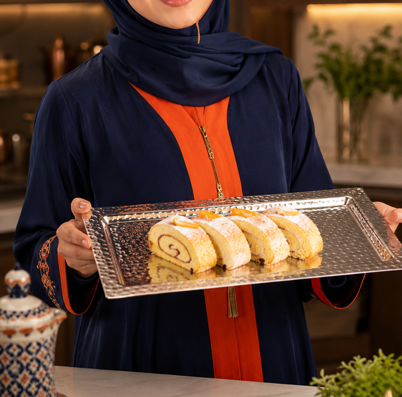 رولت خوری مسی مدل مستطیلی کد ZH329.1