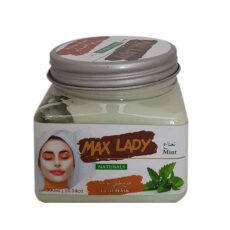 ماسک صورت مکس لیدی مدل نعناع حجم 300 میلی‌لیتر، آبرسان، روشن‌کننده، ضد لک و چین و چروک، پاک‌کننده چربی اضافه، سفت‌کننده پوست