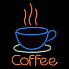 چراغ نئونی طرح coffee کد CO33X24