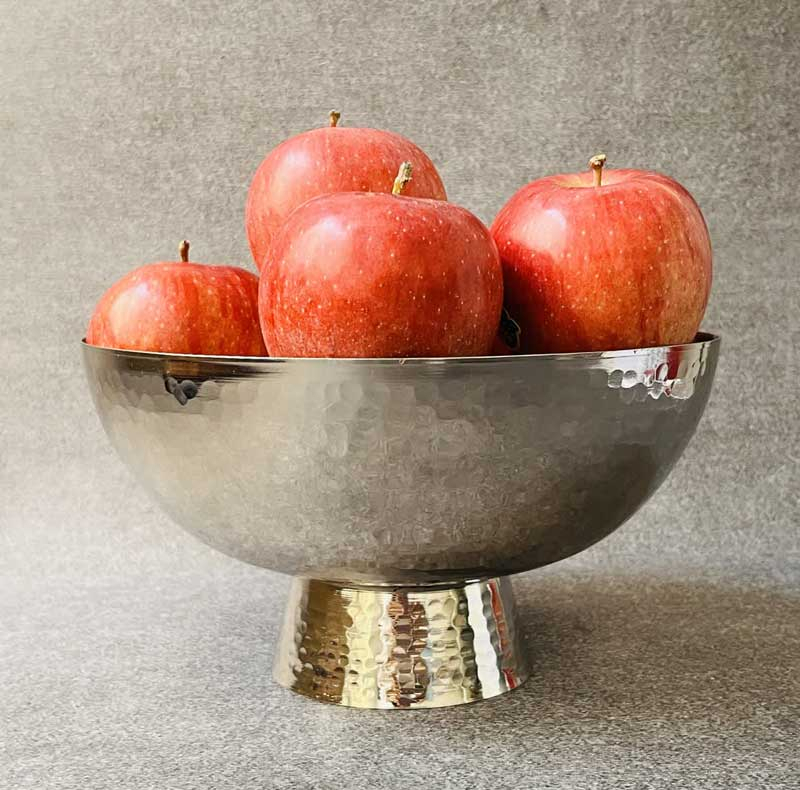 آجیل خوری مسی مدل مدرن گرد کروم کد ZH407.7