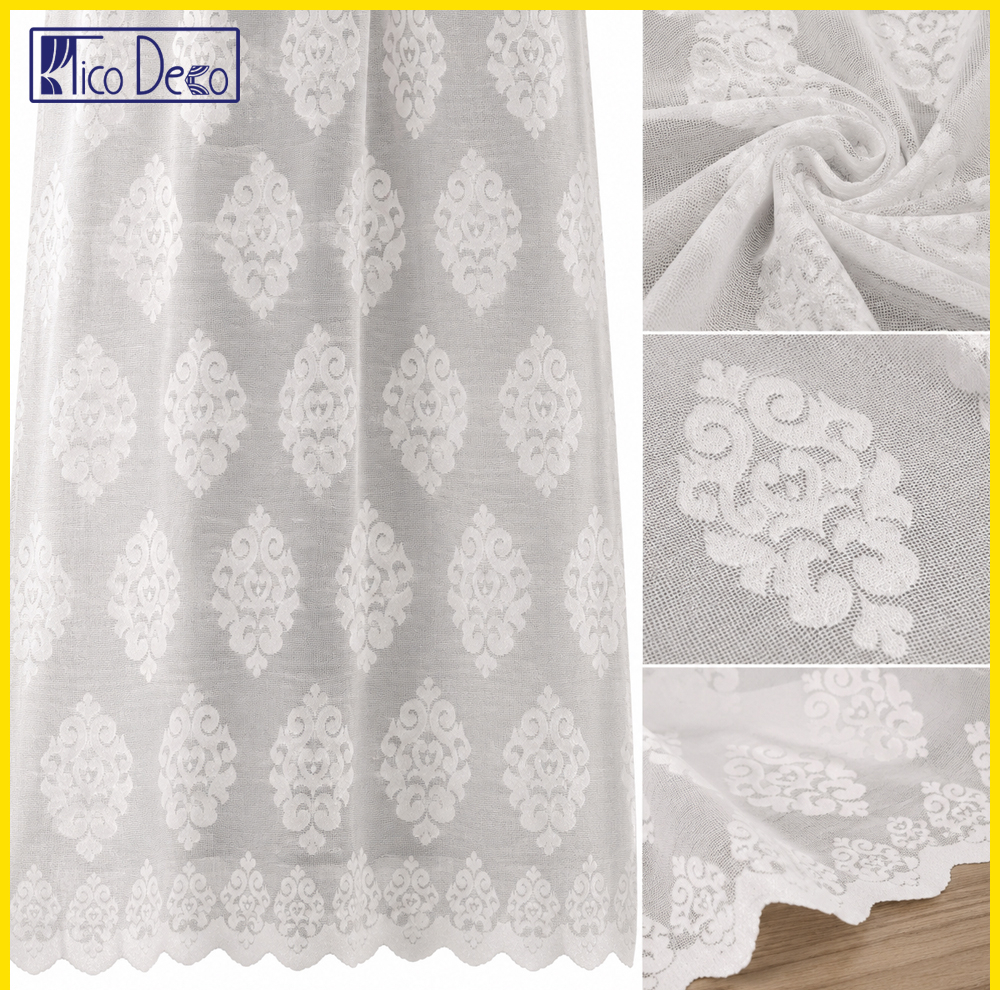 پرده پانچ تیکو دکو مدل تور راشل کادکا طرح ورسای دالبوردار  سایز 280 × 300 سانتی‌متر