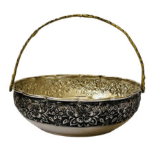 میوه خوری مسی مدل لب چین دسته دار کد ZH319.6