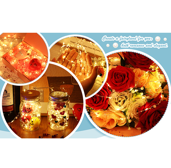 ریسه ال ای دی مدل کریسمس مروارید اقیانوس کد B082HVNM6M طول 3 متر