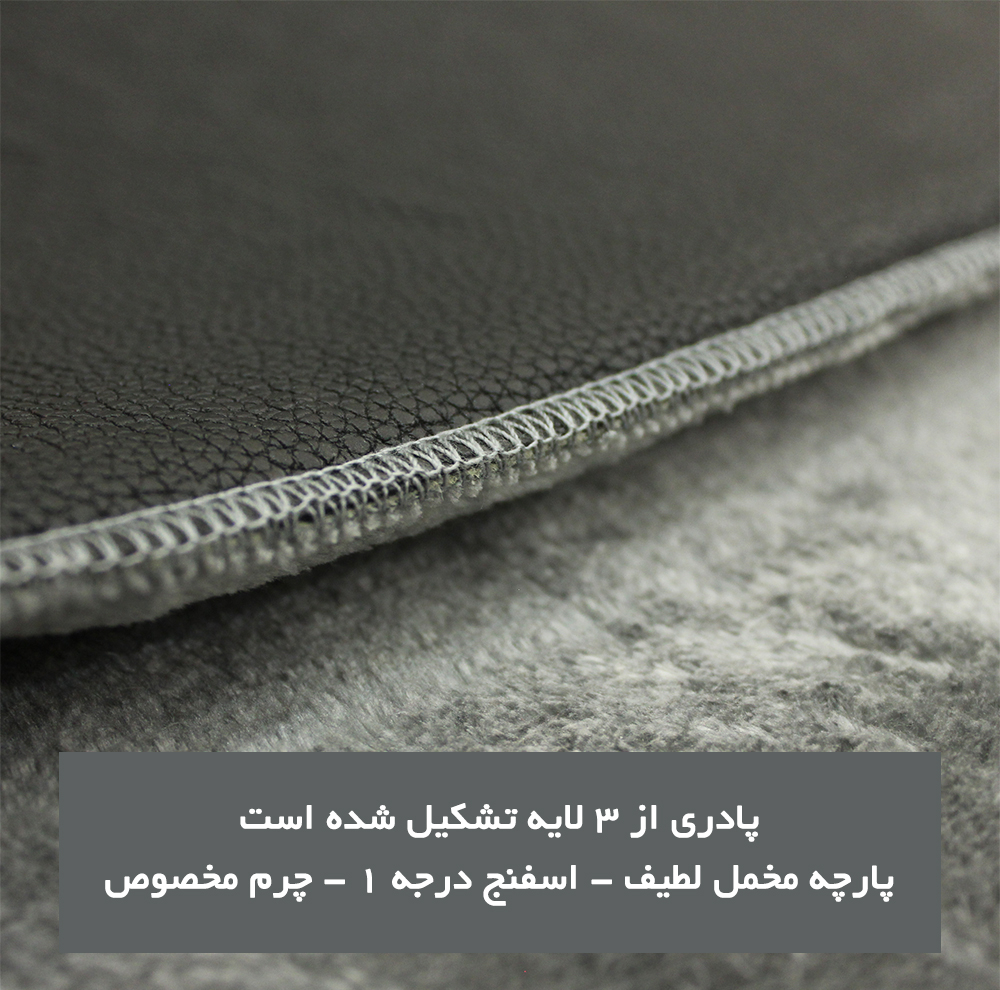 پادری شاران هوم مدل 3 لایه اسفنج دار طرح مخمل سایز 50×80 سانتی متر
