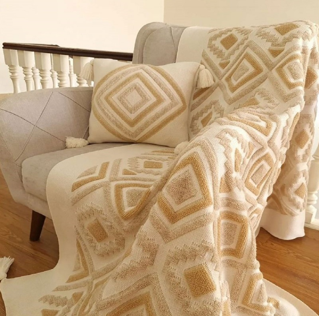شال مبل و تخت کوکو جم مدل پانچ سایز 170x140 سانتیمتر