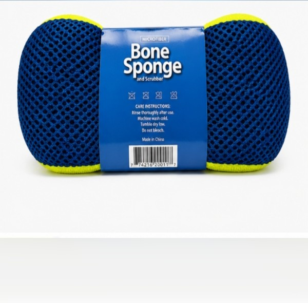 اسفنج شستشوی خودرو میکروفایبر مدل Bone Sponge سایز 22.86×10.16 سانتی‌متر