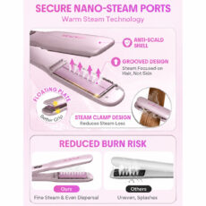 دستگاه اتو مو شیگلم مدل Sleek Chic Twist Kiss Flat Iron   با تکنولوژی ضد وز، برقی