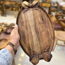 سینی چوبی مدل پاپیونی
