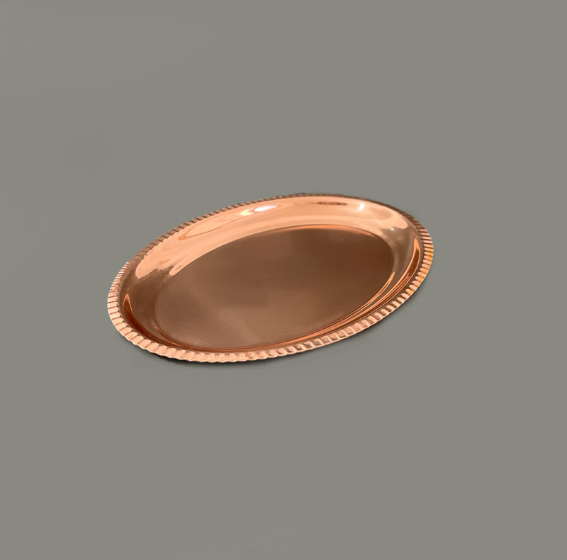 سینی مسی مدل بیضی کد ZH377.2