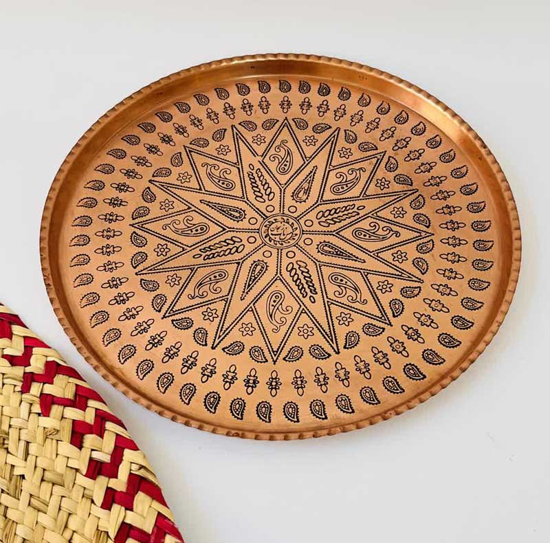 سینی مسی مدل گرد کد ZH45