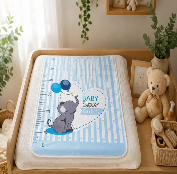 زیرانداز تعویض نوزاد مدل Elephantblue