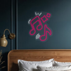 چراغ نئونی طرح نت موسیقی مدل 029