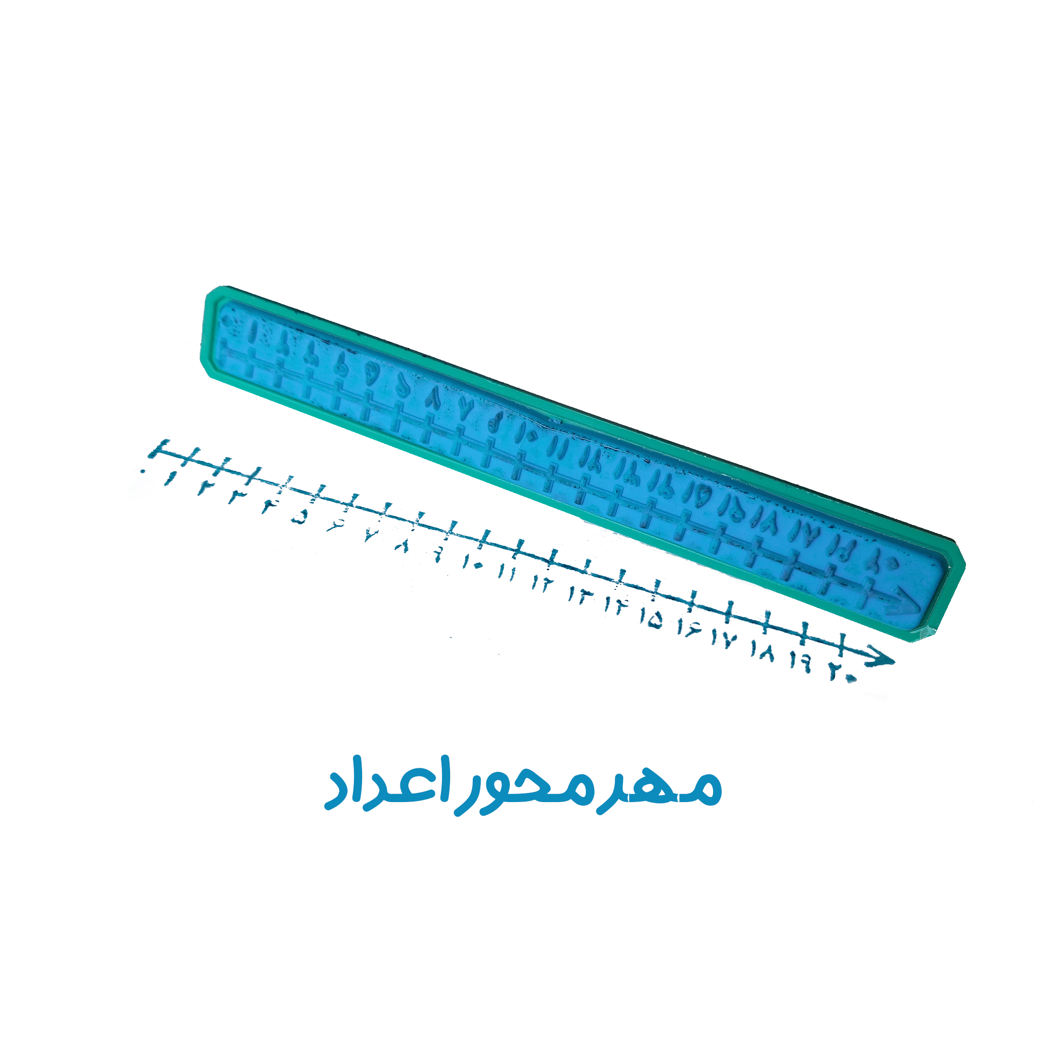 مهر کاکتوس مدل کلاس دوم طرح آموزشی ساعت به همراه جوهر بسته 5 عددی