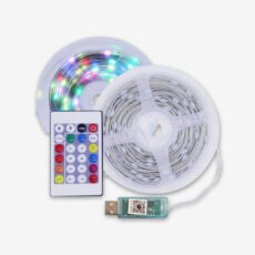 ریسه ال ای دی مدل فول کالر هوشمند بلوتوثی کد RGB IC usb 5v طول 10 متر