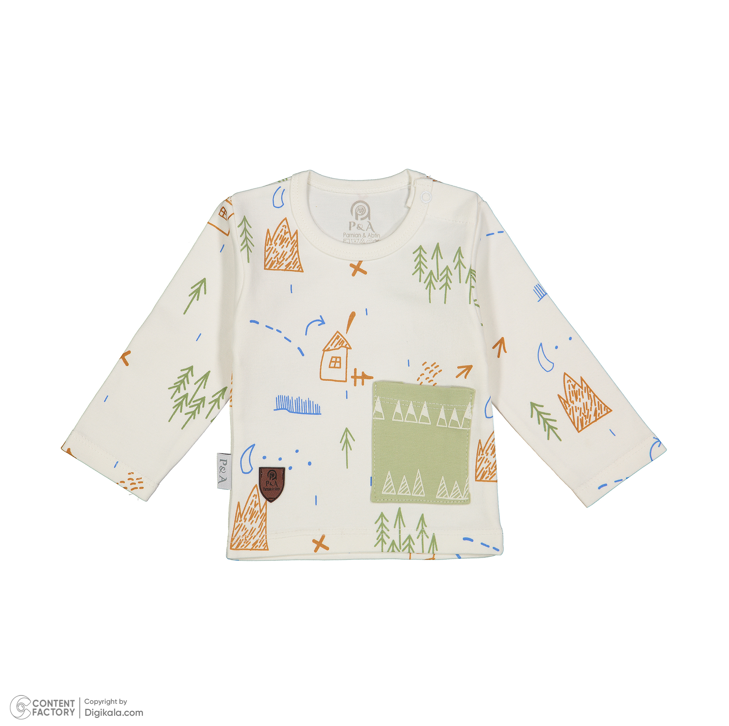 ست بلوز آستین بلند و شلوار راحتی نوزادی پی اند ای مدل 172619