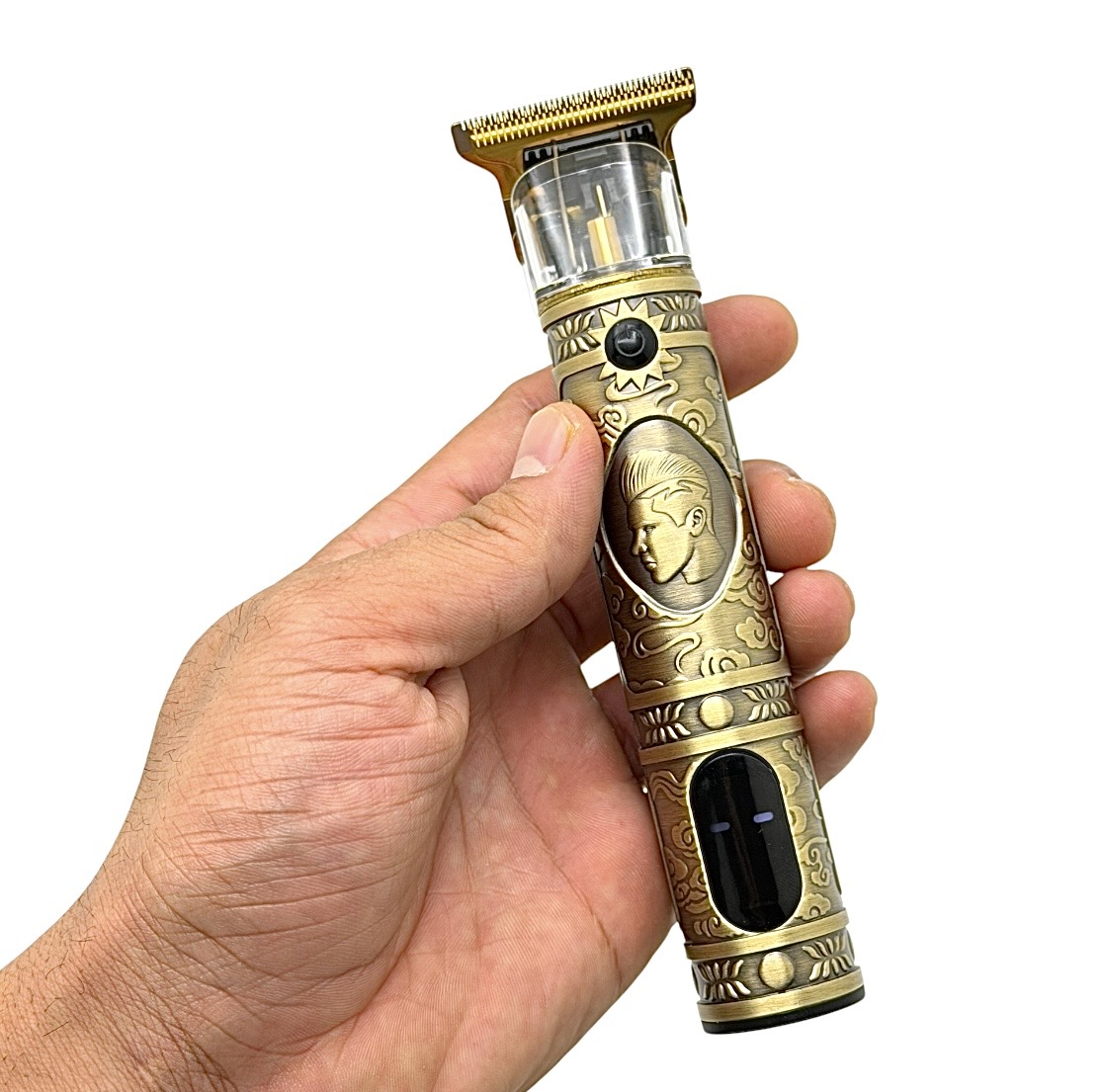 ماشین اصلاح موی سر و صورت شارژی جیهام مدل EJ-21016، خط زن با تیغه استیل پیشرفته، تیغههای ضد التهاب و بدنه فلزی مقاوم در برابر لغزش