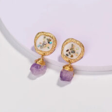 گوشواره زنانه مدل Raw Stone