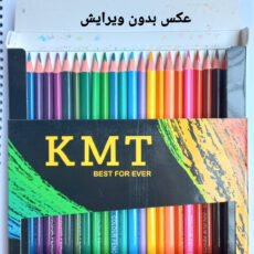 مداد رنگی 48 رنگ کی ام تی مدل TRIPLUS ARTIST طرح رنگین کمان